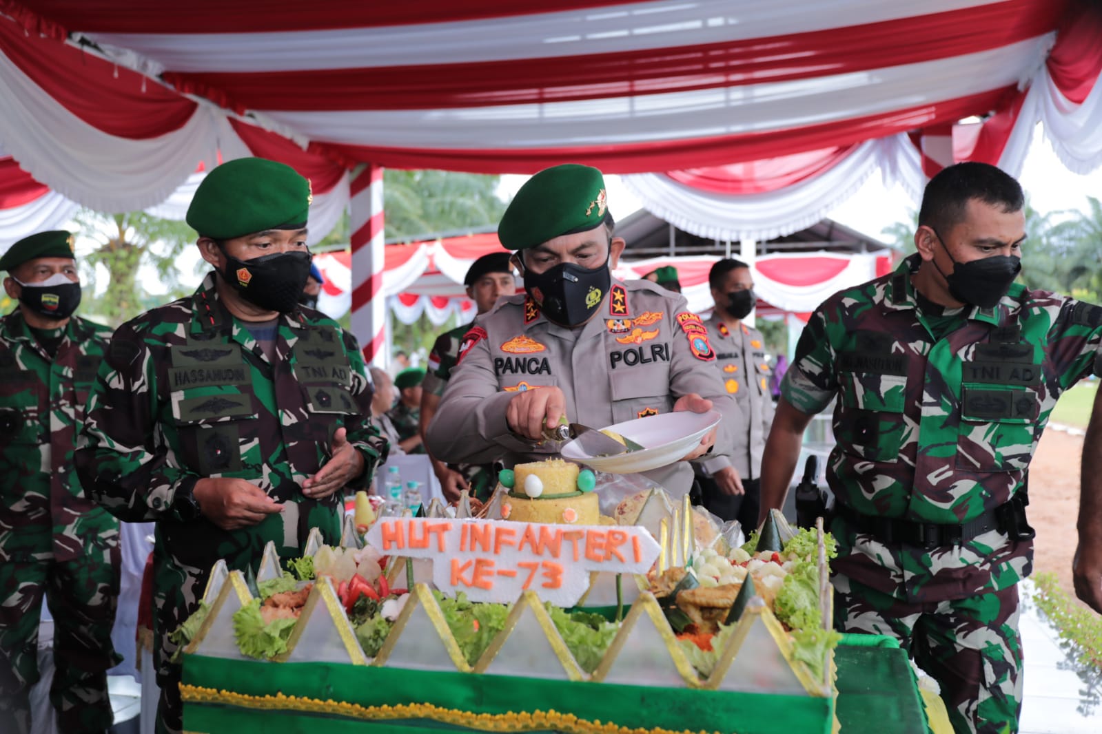 Kapolda Sumut dan Pangdam I/BB Pimpin Upacara Hari Ulang Tahun ke-73 Infanteri
