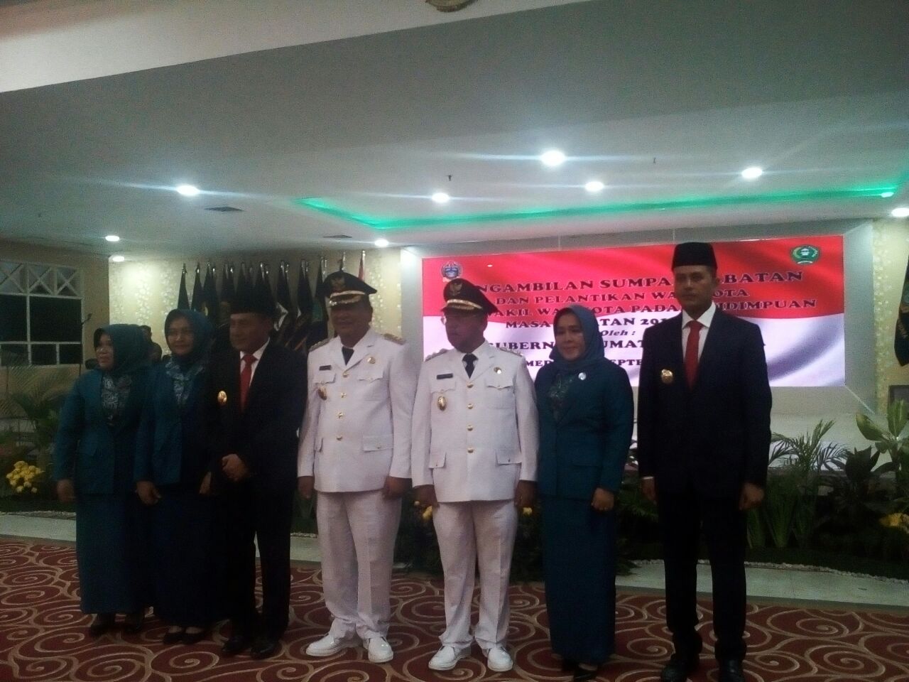 Edy Rahmayadi Lantik Walikota dan Wakil Walikota Padang Sidempuan Periode 2018-2023