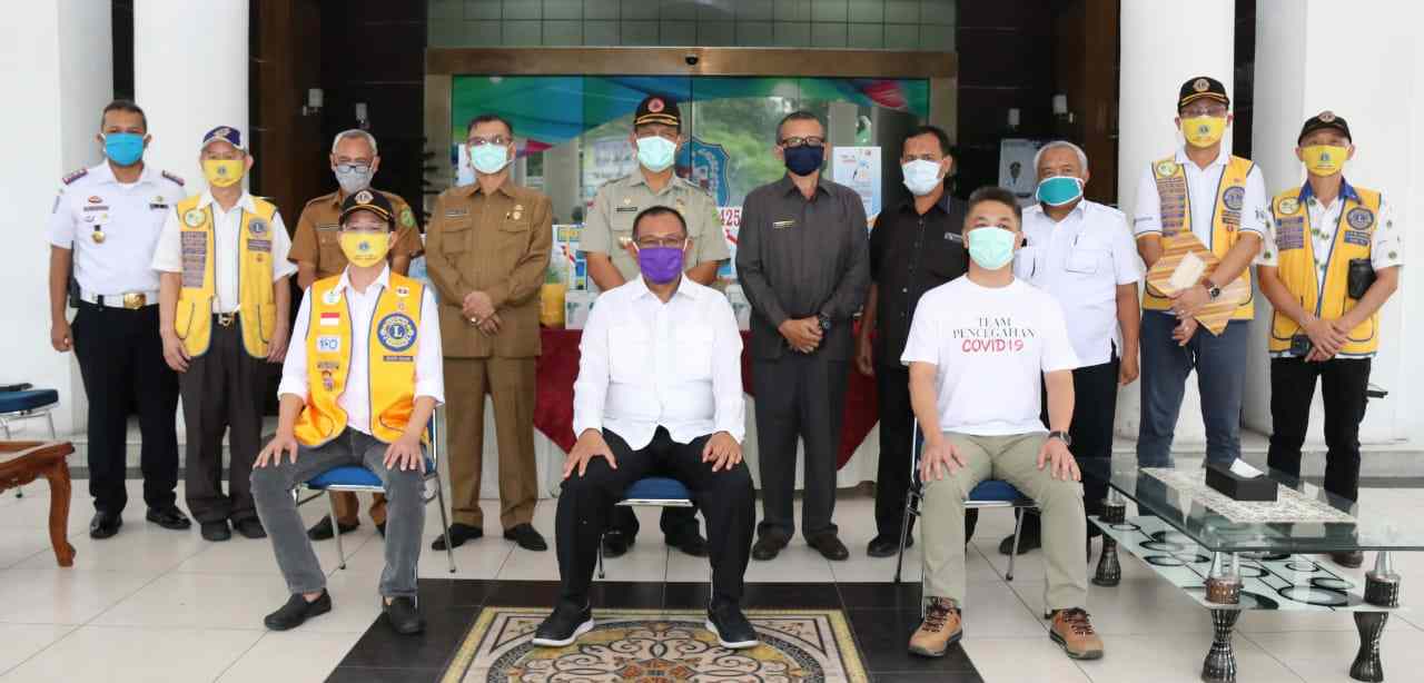 Lions Club Distrik 307 A Dan Capital Grup Bantu Pemko Medan Atasi Covid-19