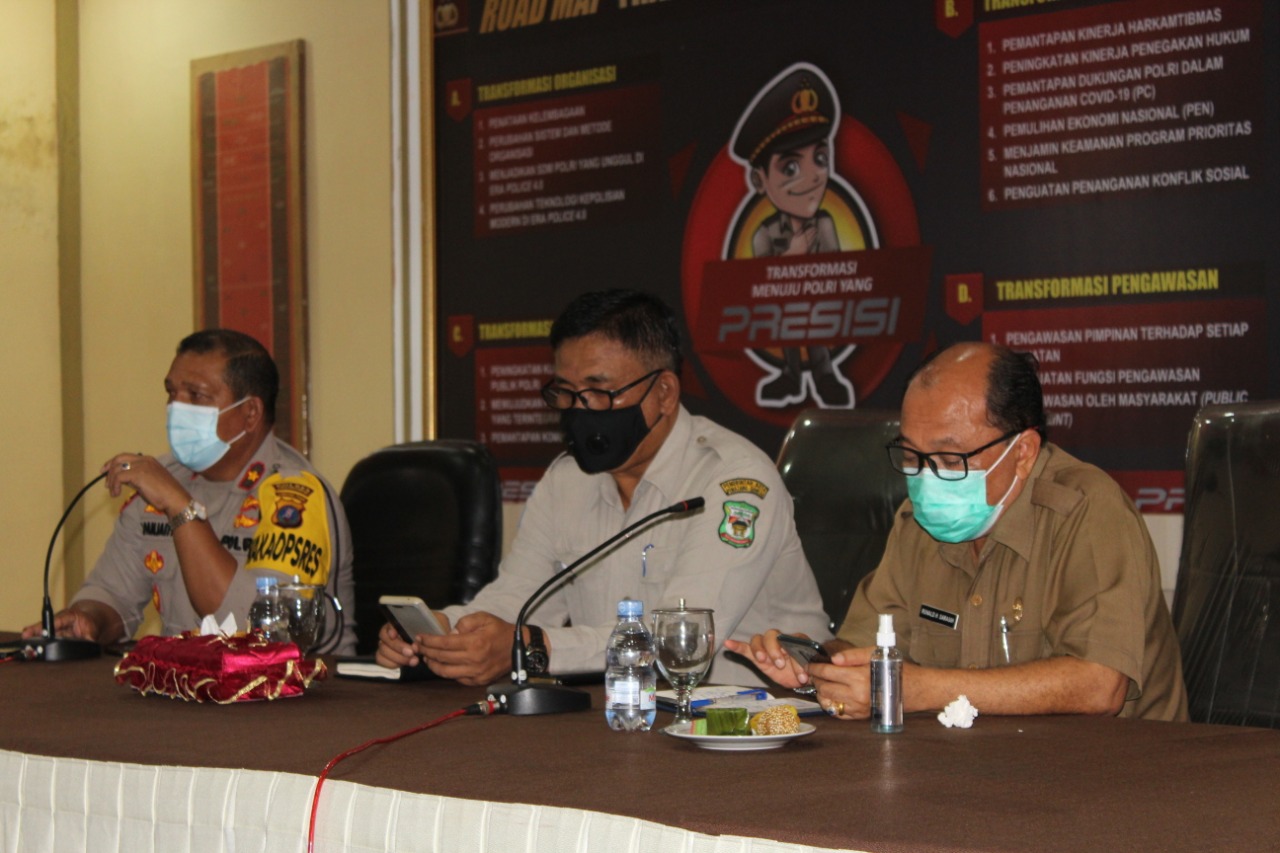 Polres Pematangsiantar Rakor Vaksinasi Massal 2021