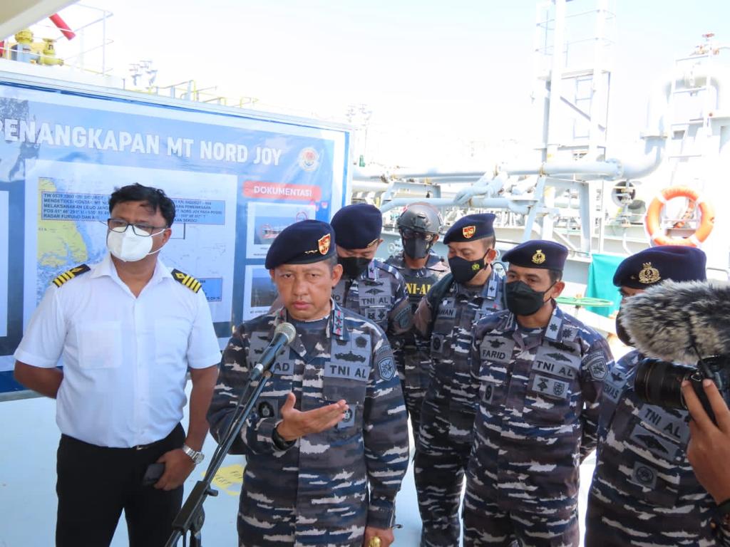 Pangkoarmada I: Tidak Benar Perwira TNI AL Meminta Sejumlah Uang Agar MT Nord Joy dibebaskan