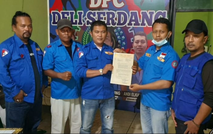 PUK F.SPTI-K.SPSI TKBM Desa Marindal 1 Kec.Patumbak Sah Terima Pencatatan dari Disnaker Deli Serdang