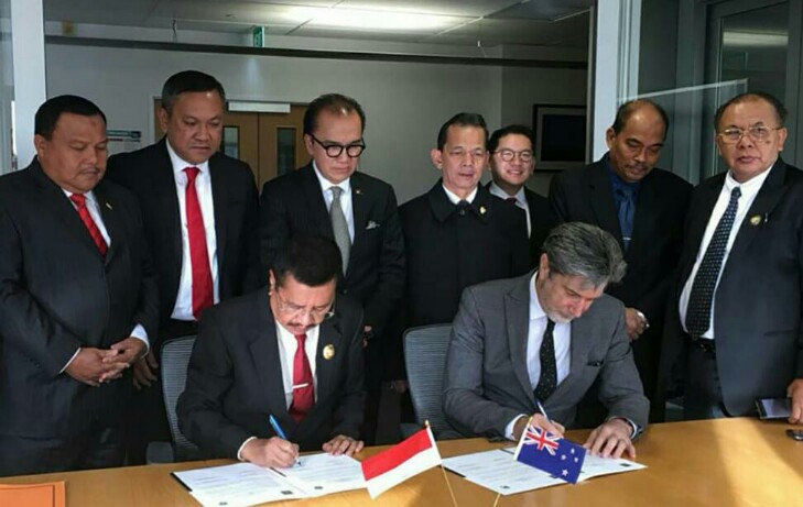Gubsu Erry Tandatangani Letter of Intent  dengan Auckland University of Technology