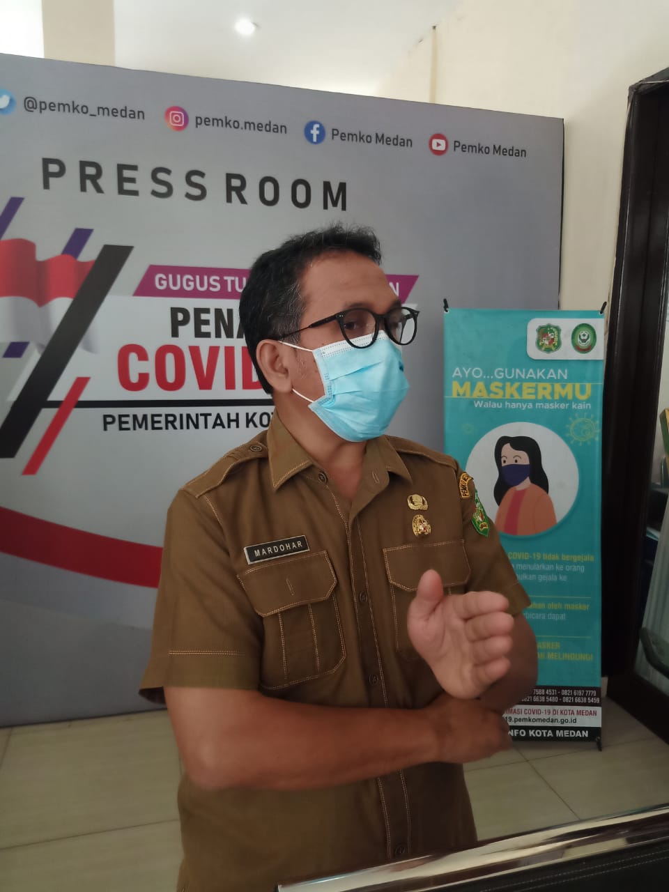 Angka Kematian Menurun, Dinkes  Sebut Covid-19 Terkendali  di Kota Medan