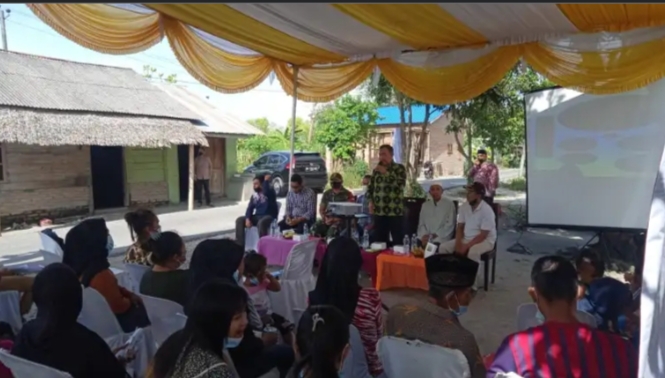 Polsek Pantai Labu bersama DPRD Provinsi Sumatera Utara Sosialisasikan Bahaya Narkoba Di Desa Paluh 