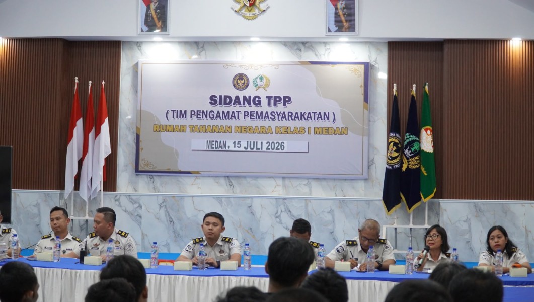 Rutan Kelas I Medan Gelar Sidang TPP, 48 Warga Binaan Diusulkan Peroleh Program Integrasi