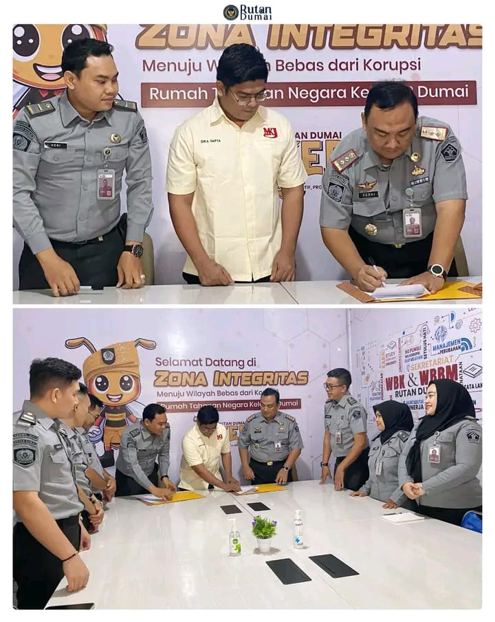 Layanan Wartelsuspas : Primkopasindo Rutan Dumai Teken MoU dengan PT Mitra Kita Jaya
