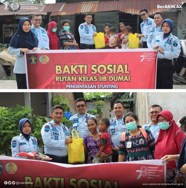 Rutan Dumai Bakti Sosial Pengentasan Stunting Dalam Rangka HDKD 2023
