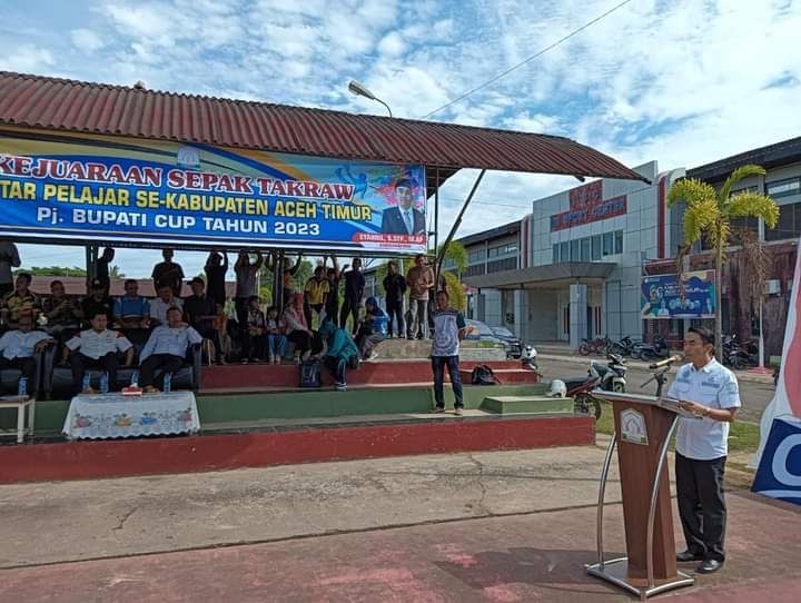Turnamen Sepak Takraw Pj. Bupati Cup Di Mulai