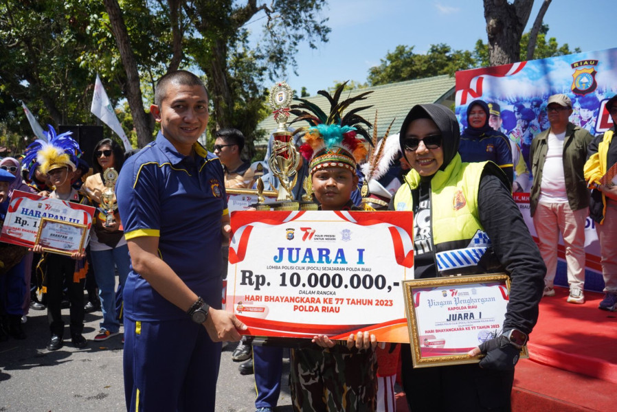 HUT POLRI ke 77, Polda Riau Gelar Pocil