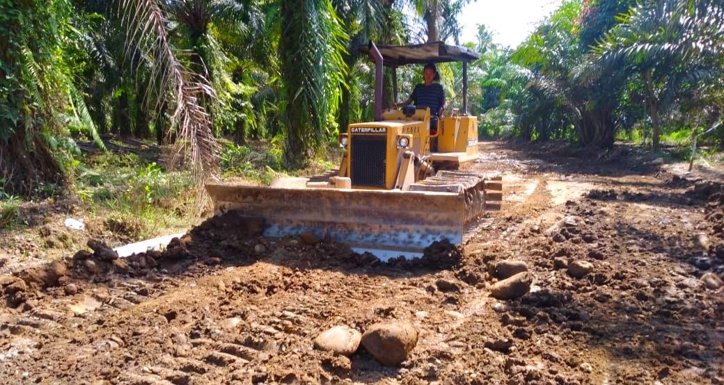 Deru Bulldozer Ratakan Tanah Pecah Keheningan di Lokasi TMMD Ke-111 Kodim 0204/DS 