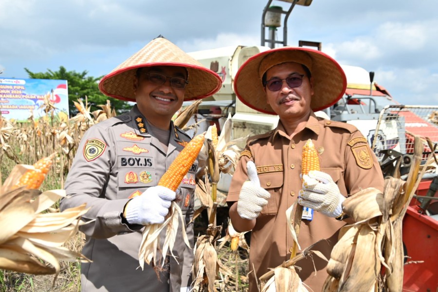 Polda Riau Dukung Swasembada Jagung, Karo SDM: Polri Hadir sebagai Penggerak Kolaborasi Ketahanan Pangan