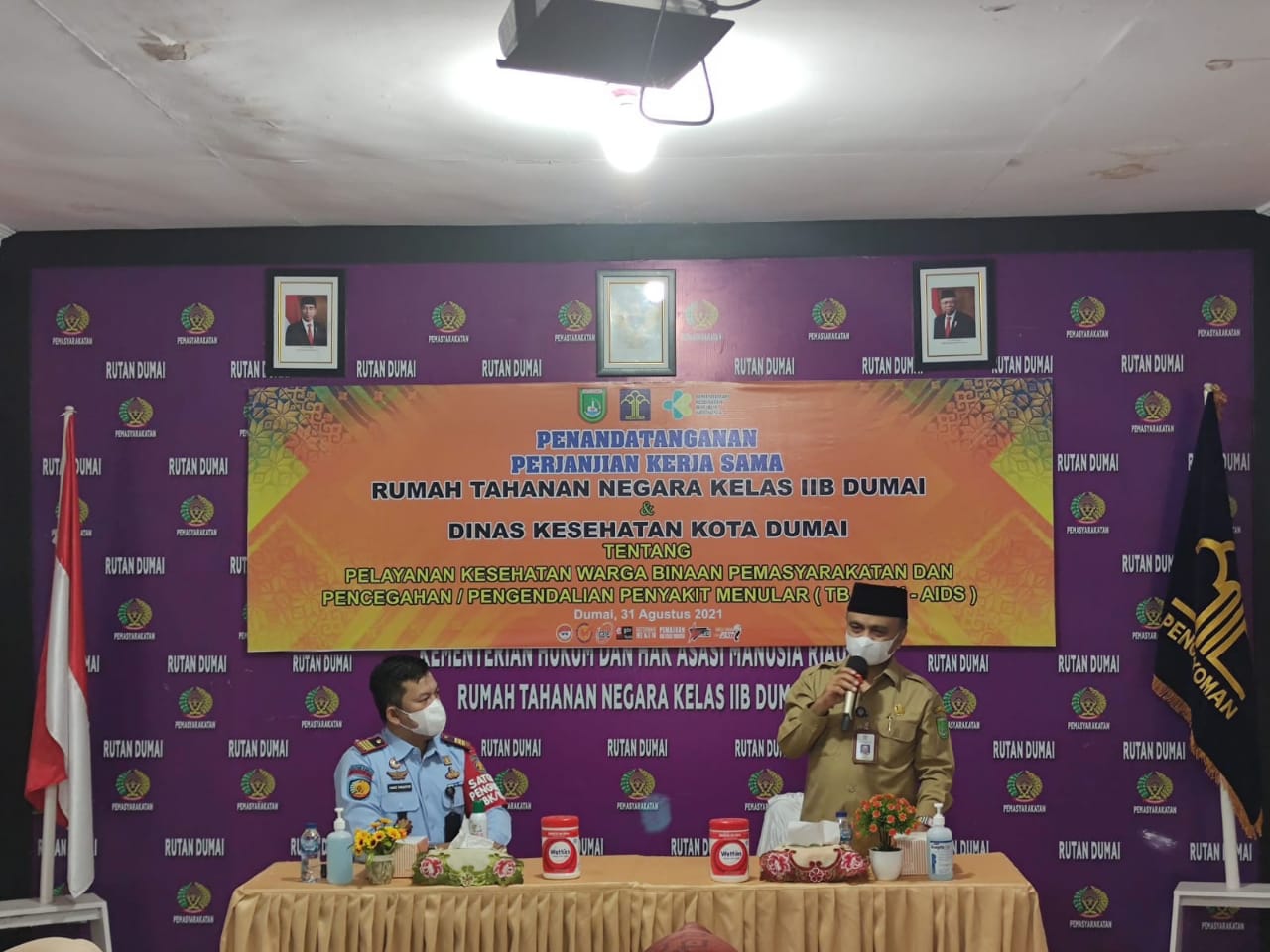 Rutan Kelas IIB Dumai Teken MoU dengan Dinkes Dumai