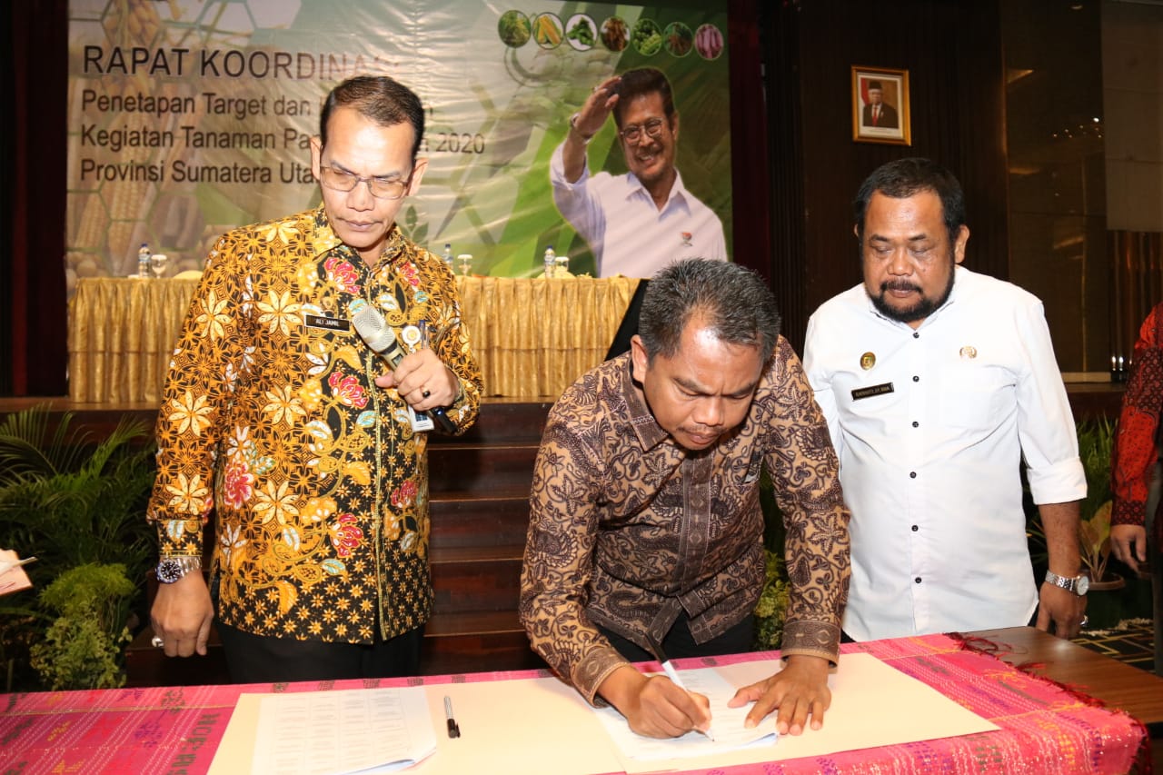 Provinsi Sumatera Utara,Wabup, H Darma Wijaya Hadiri Rapat Percepatan Tanam Pangan Tahun 2020