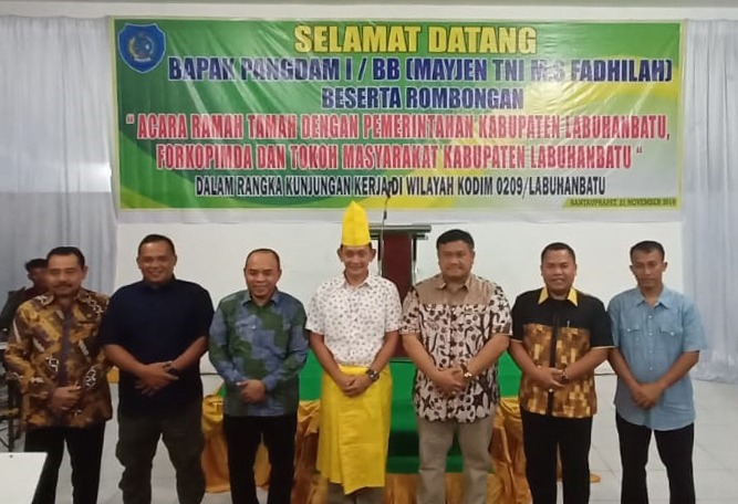 Pangdam l/BB Bersama Rombongan Ramah Tamah Bersama FKPD Kabupaten Labuhan Batu