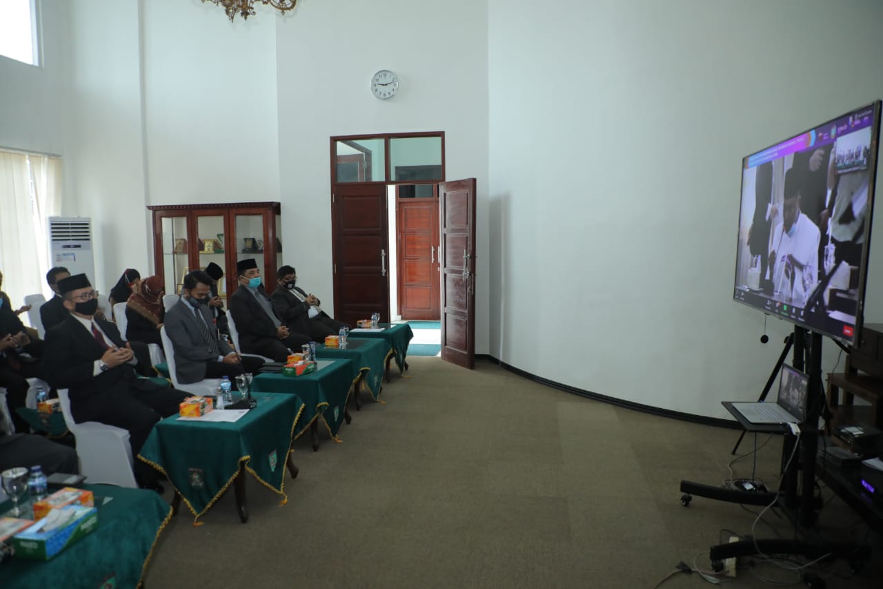 Pemkab Asahan Ikuti Pelantikan TPAKD Secara Virtual Se Sumatera Utara