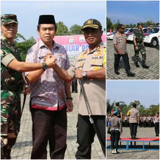 Apel Gelar Pasukan Pengamanan Pemilu Tahun 2019 Di Simalungun