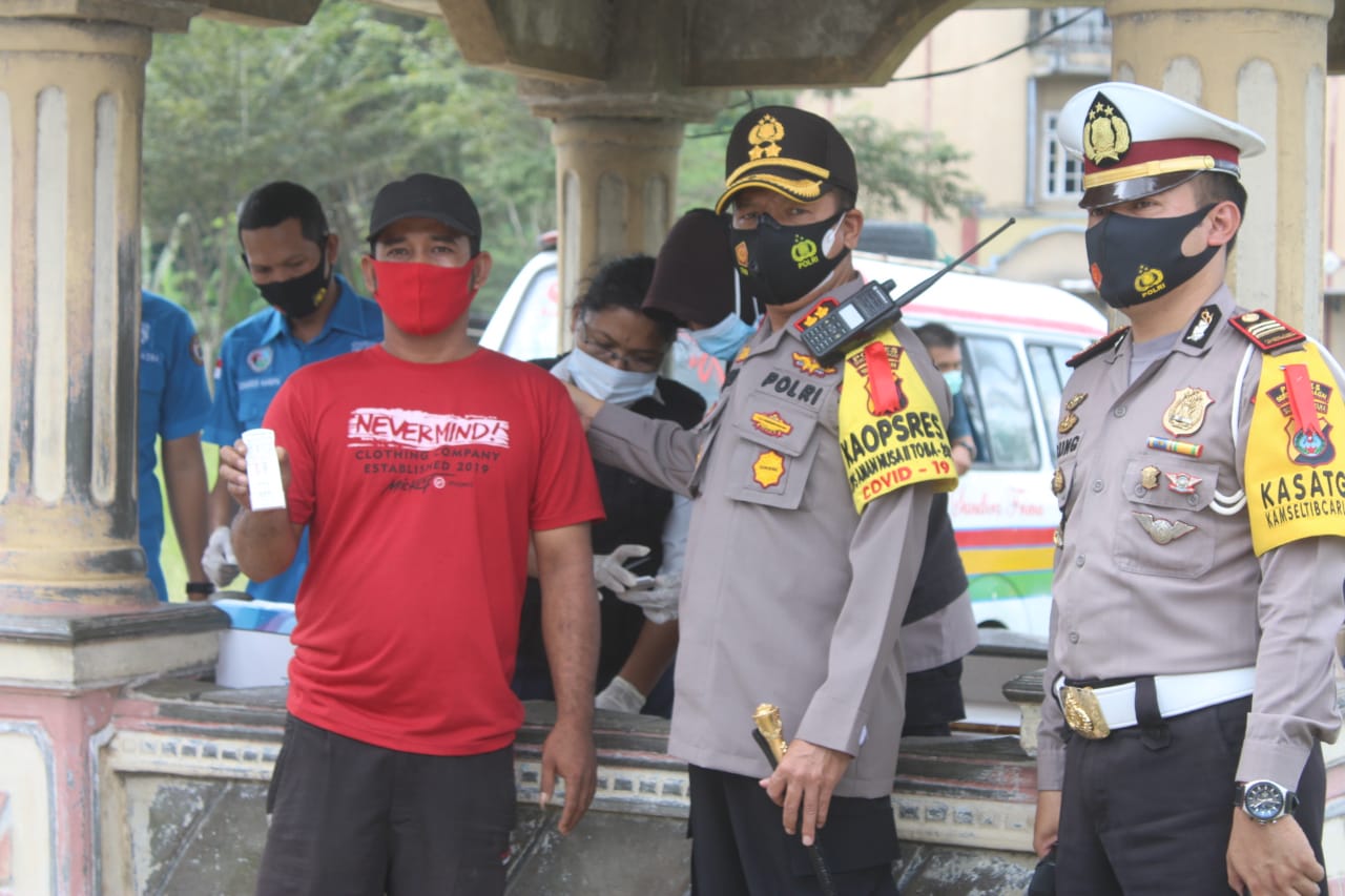 Menjelang Natal dan Tahun Baru 2021,Polres Sergai Gelar Operasi Yustisi dan Cek Urine 