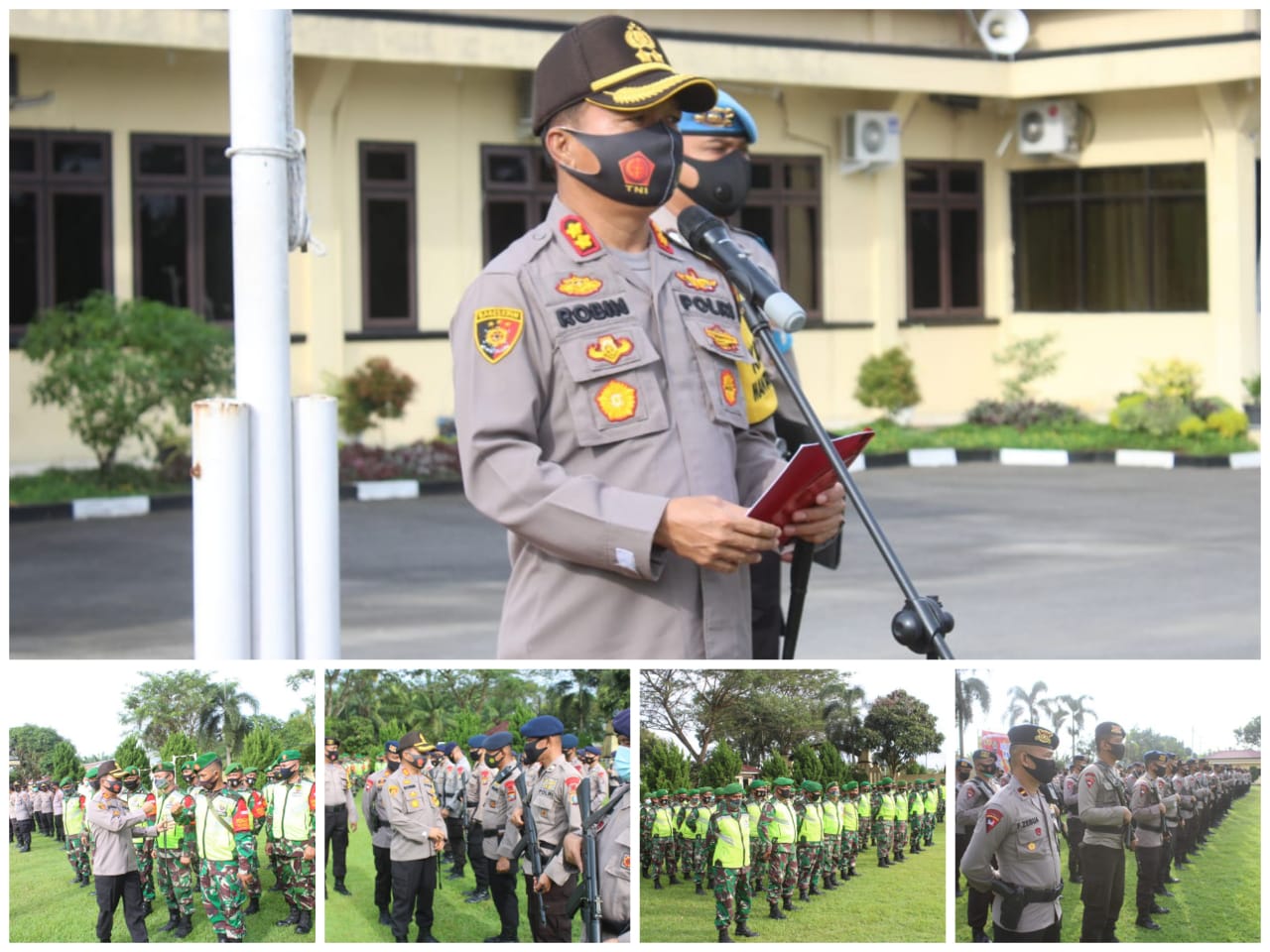 Pengamanan Pilkada Serentak Tahun 2020  Kapolres Serdang Bedagai Pimpin Apel Serpas