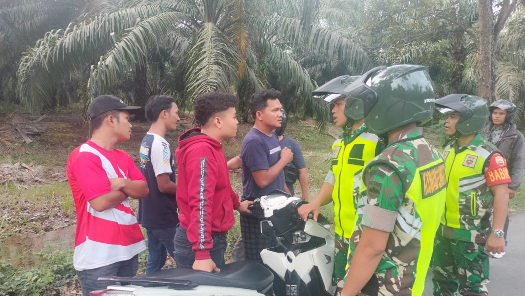 Dandim 0203 Langkat Pimpin Razia Geng Motor Dan Balap Liar
