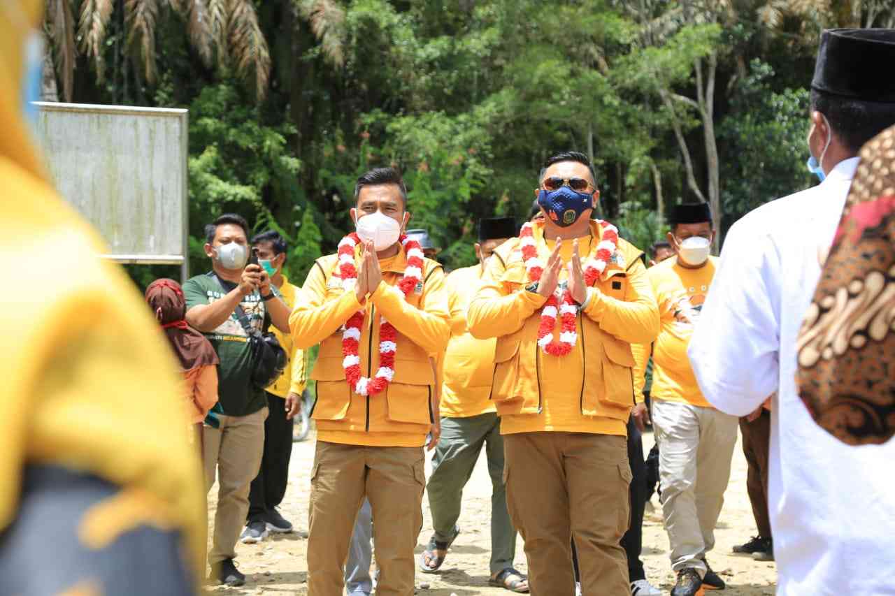 Bupati Labura Ngantor di Desa Pematang Kecamatan NA IX-X dalam Program Bung Desa Tahap ke Tiga 