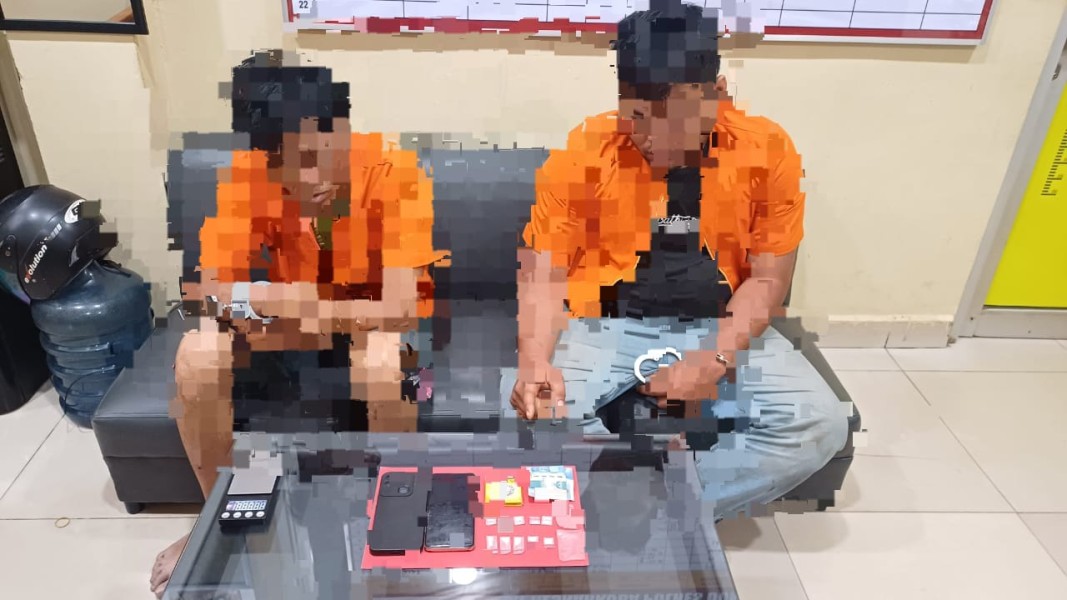 Polres Dumai Berhasil Pemberantasan Narkotika Dua Tersangka Diamankan.