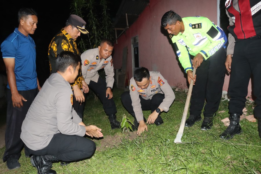 Kapolres Dumai Pimpin Patroli Tim RAGA dan Pengecekan Pos Satkamling kecamatan Bukit kapur Kota Dumai