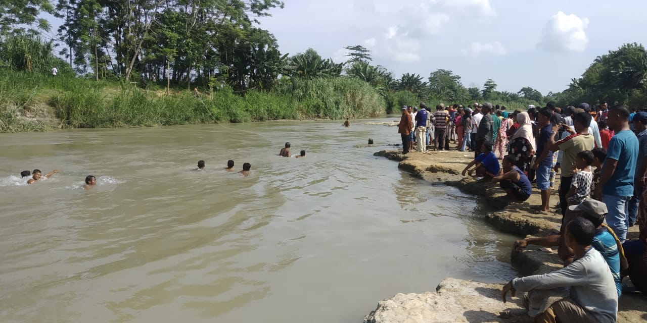 Dengar Teriakkan Minta Tolong Orang Hanyut  Toni Warga Desa Celawan Malah Tenggelam di Sungai Ular