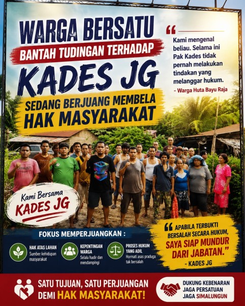 Warga Bantah Kades JG Terlibat Judi, Sebut Tudingan Rugikan Nama Baik dan Perjuangan Lahan