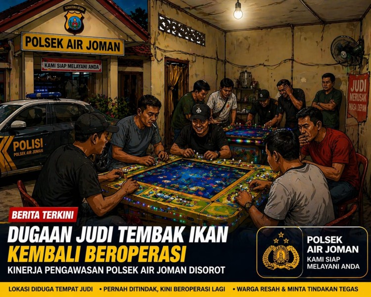 Dugaan Judi Tembak Ikan Kembali Marak di Air Joman, Warga Desak Polsek Bertindak Tegas