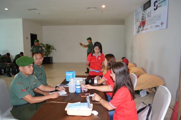 Hotel Horison Siantar Gelar Kegiatan Donor Darah Diikuti Personil Korem 022/PT 
