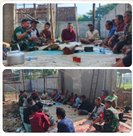 Demi Kelancaran, Danramil Bersama Warga Gekar Doa Bersama Dilokasi Pembangunan KDKMP