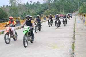 Kapolres Deli Serdang Pimpin Patroli Wilayah Dengan Mengendarai Sepeda Motor