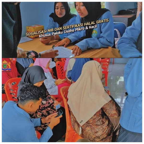 Mahasiswa KKN Universitas Riau Sukseskan Pelatihan NIB dan Sertifikat Halal Gratis