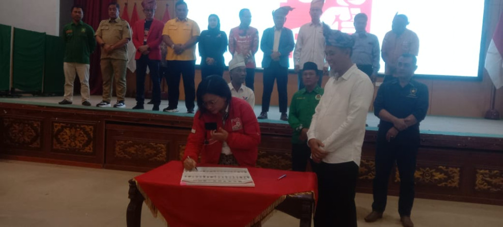 Usai Deklarasi Pemilu Damai 2024,  Ketua DPD PSI Anggraeny Br Silitonga, Ucapankan Terima Kasih