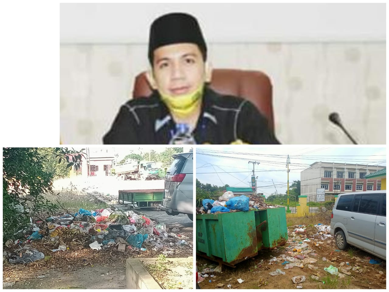 Sergai Hadapi Covid-19, DPRD Sorot Tumpukan Sampah di  Lingkungan Pemkab
