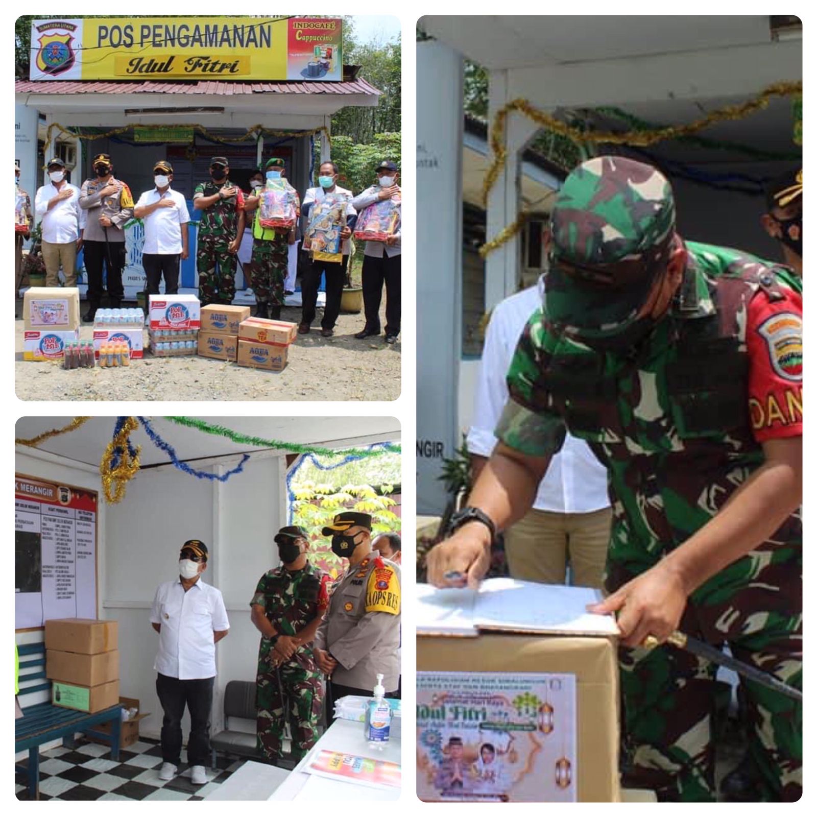 Dandim 0207/Sml Melakukan Pengecekan Pospam Arus Mudik dan Arus Balik Perayaan Idul Fitri 1443 H