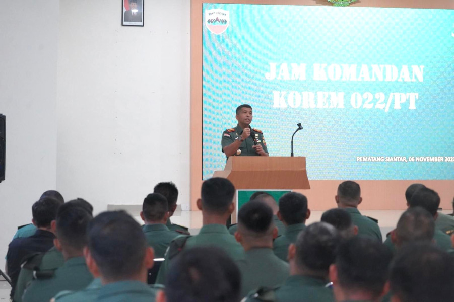 Danrem 022/PT Tekankan Pentingnya Memegang Teguh Disiplin Dan Menjaga Netralitas Dalam Pemilu