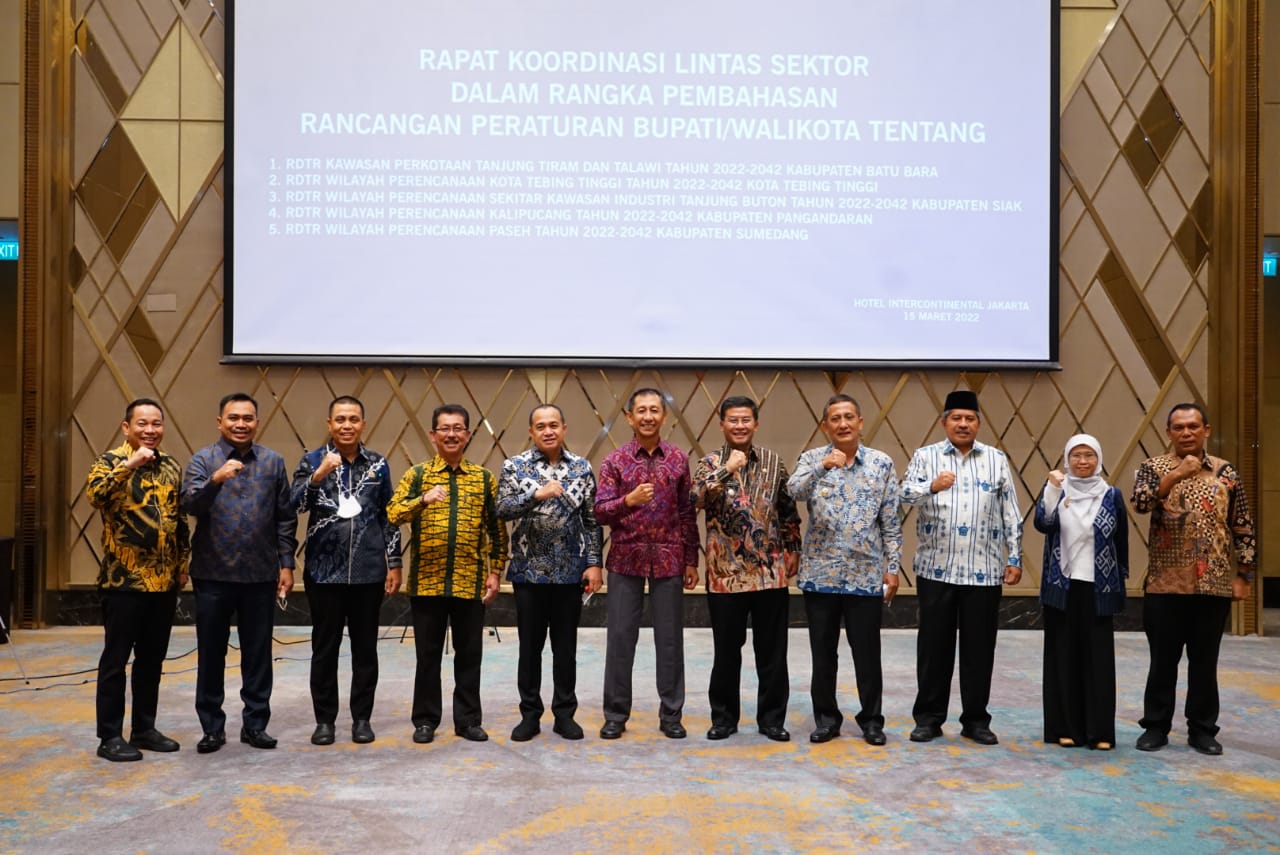 Bahas Soal RDTR Kawasan Perkotaan, Bupati Zahir Hadiri Rakor Lintas Sektor Dengan Kementerian ATR / 