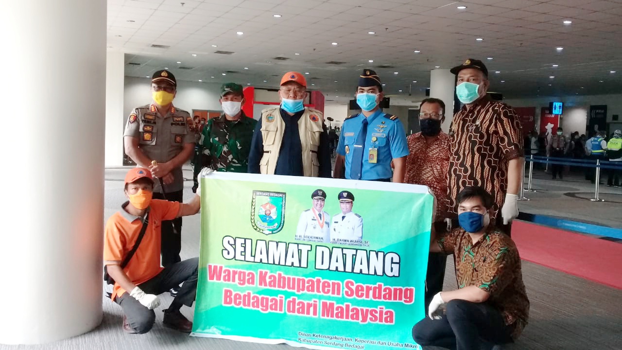 Dampak Virus Corona,8 Orang TKI kembali  Ke Sergai