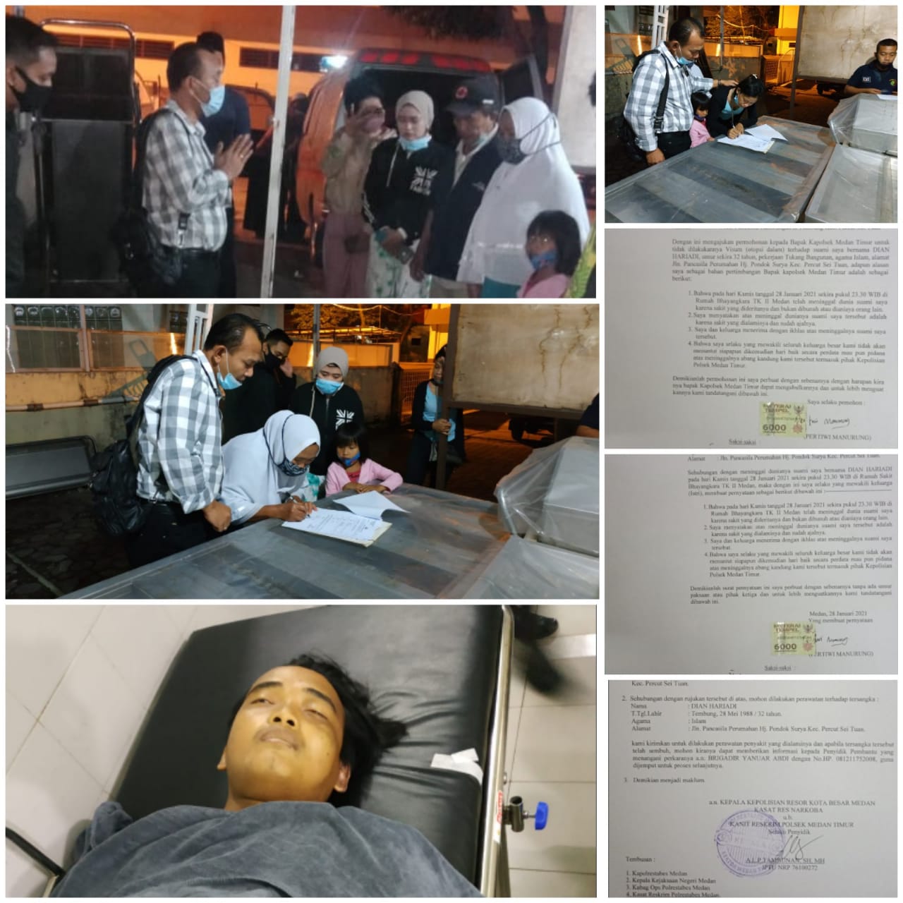 Tahanan Polsek Medan Timur  Meninggal Karena Sakit 