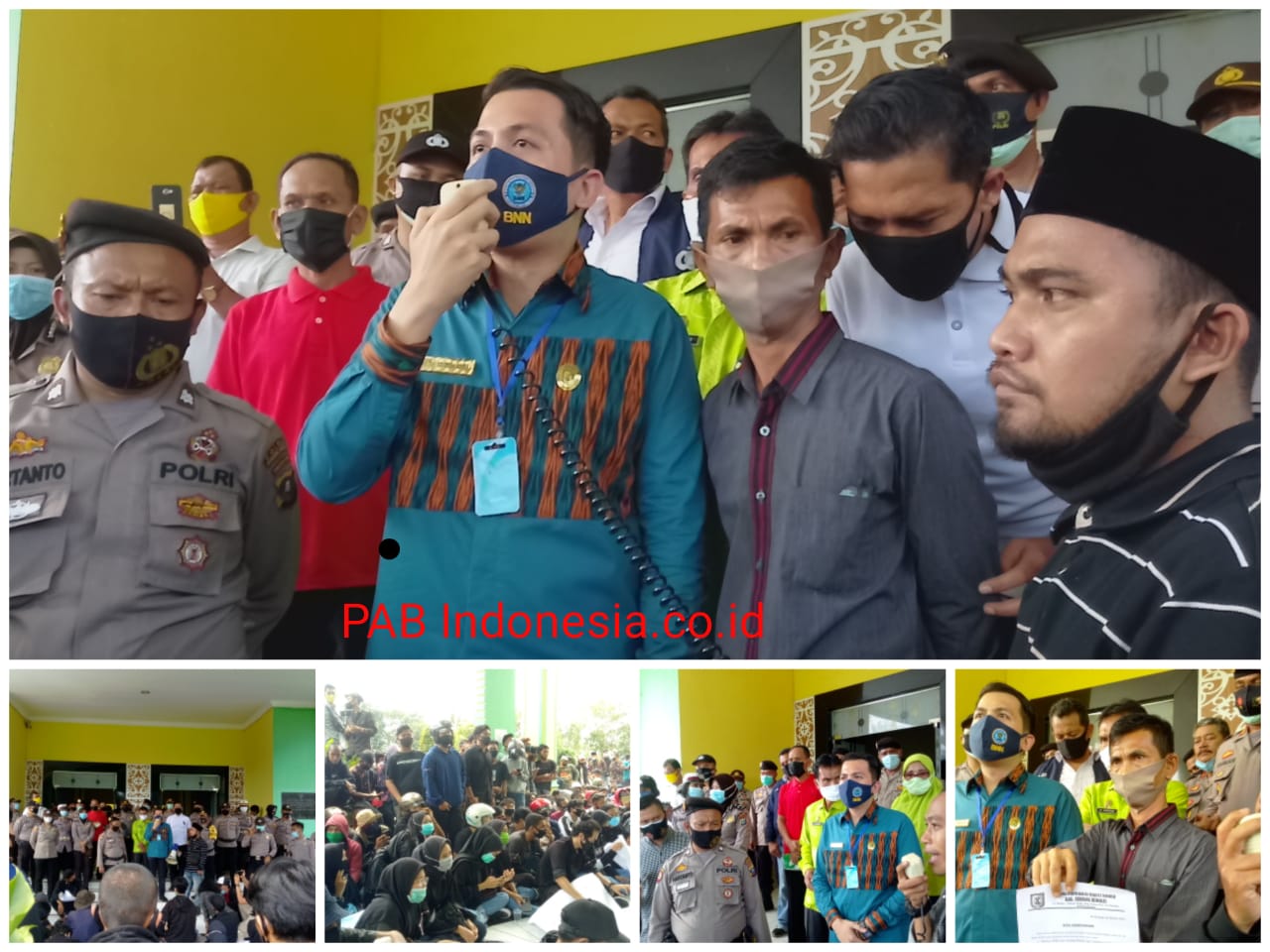 Aliansi Mahasiswa Masyarakat Pemuda Peduli  Serdang Bedagai Tolak UU Cipta Kerja