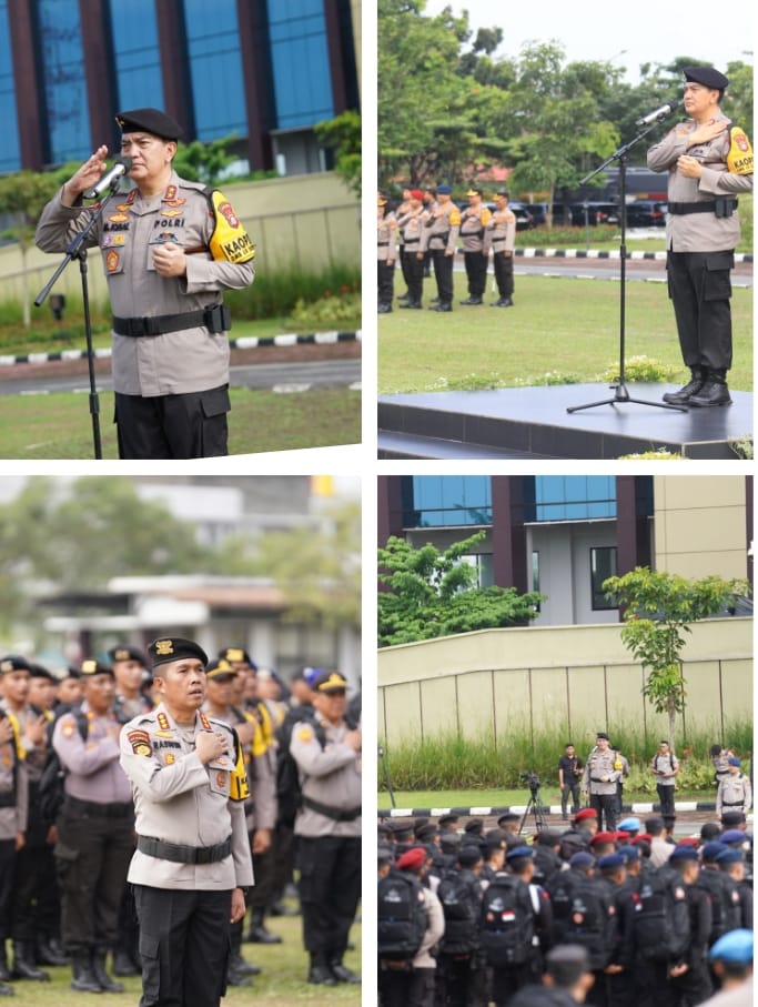 Apel Penerimaan Personel BKO Pasca PAM TPS Pemilu 2024, Kapolda Riau Apresiasi Dedikasi Personel*