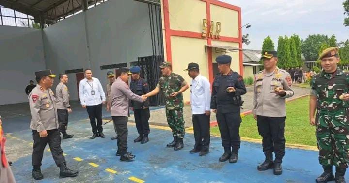 Dandim 0203/Langkat Sambut Kunjungan Kerja Kapolri ke Markas Pasukan Brimob 1 Binjai