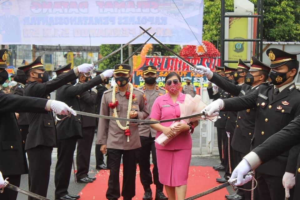 Dandim 0207/Simalungun Hadiri Acara Pisah Sambut Kapolres Kota Pematangsiantar