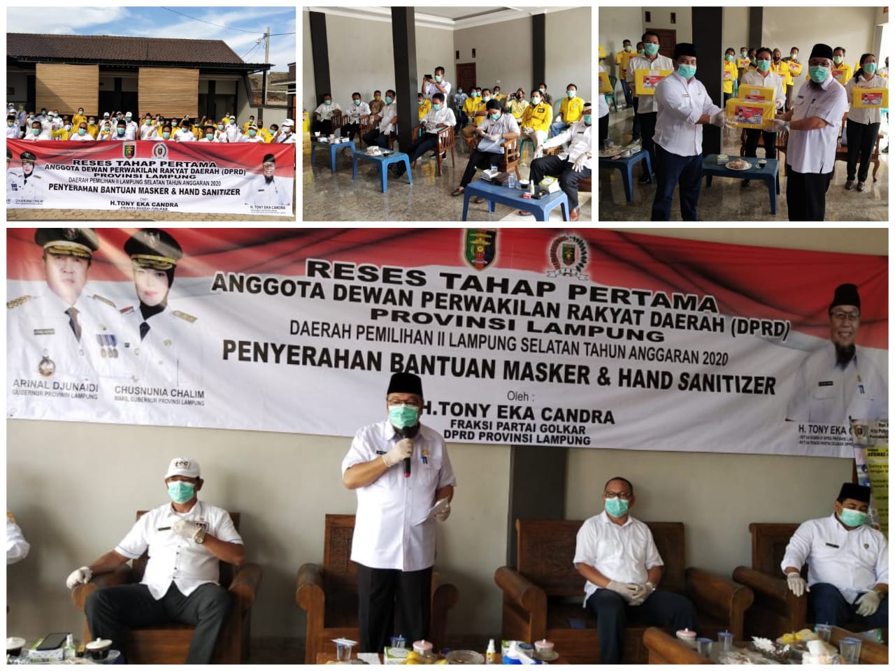 TEC Gelar Reses, Sekaligus Berikan Puluhan Ribu Masker dan Hand Sanitizer.