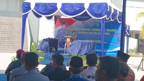 Kasal Resmikan resmikan Markas Komando Angkatan Laut Kota Dumai