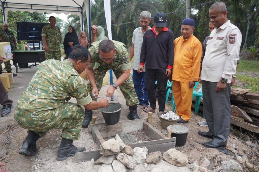 Groundbreaking Jembatan Garuda di wilayah Kodim 0320/Dumai