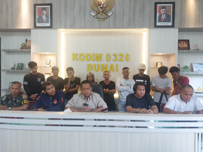 Kodim 0320 Dumai bersama Satgas Bais Amankan 9 PMI Ilegal dari Malaysia