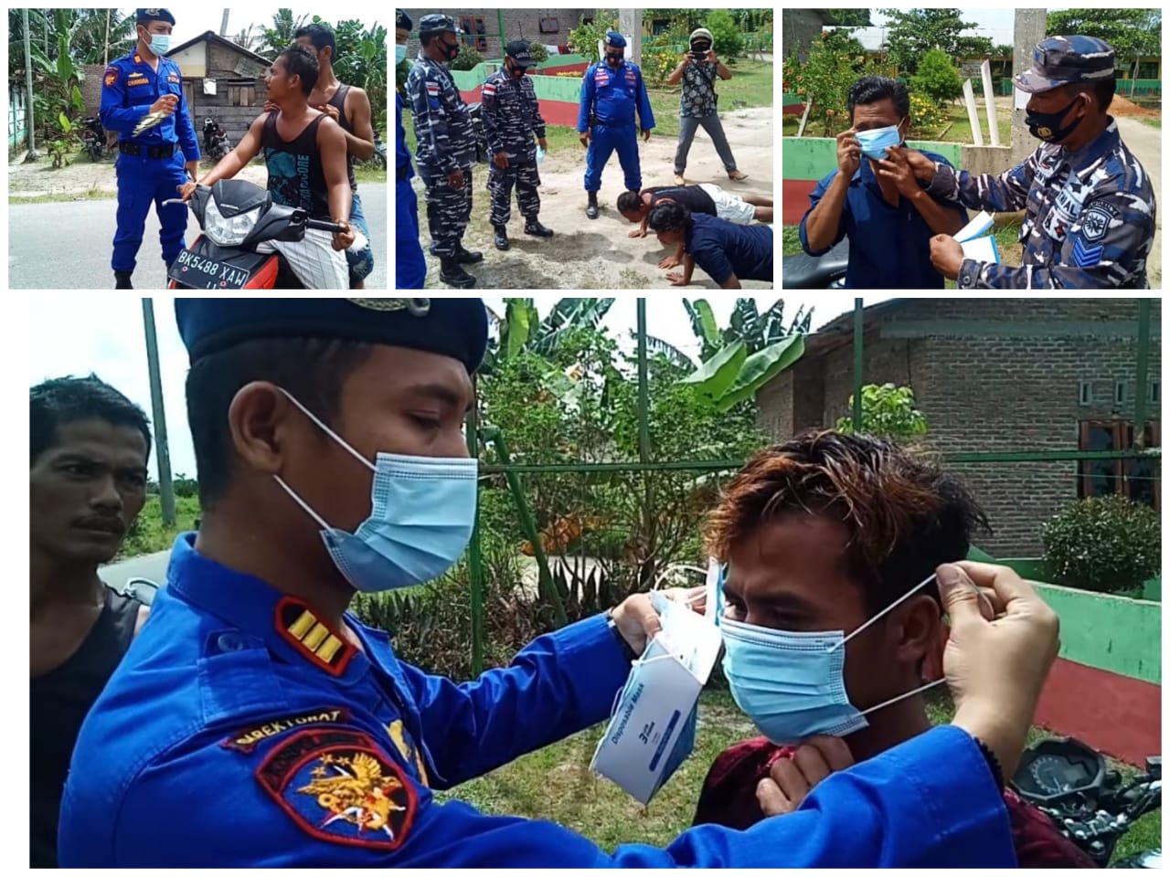 Sat Pol Air Polres Sergai bersama TNI AL Gelar Ops Yustisi